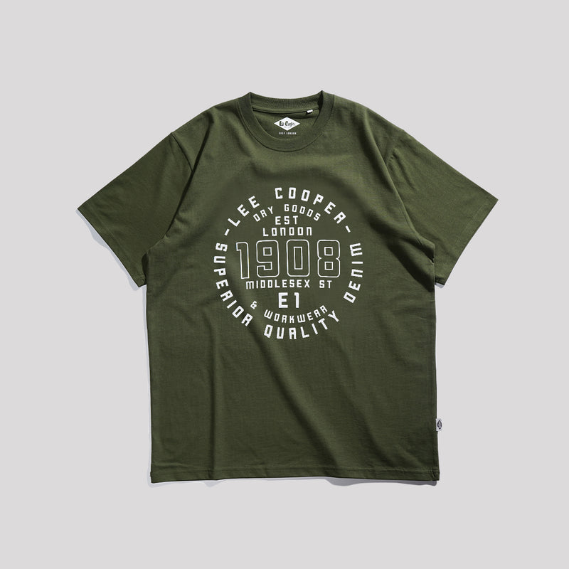 Lee Cooper T-Shirt Circle Superior Olive