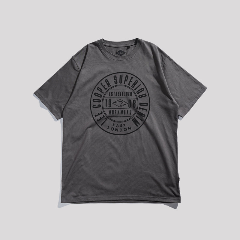 Lee Cooper T-Shirt Superior Denim Dark Grey