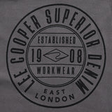 Lee Cooper T-Shirt Superior Denim Dark Grey