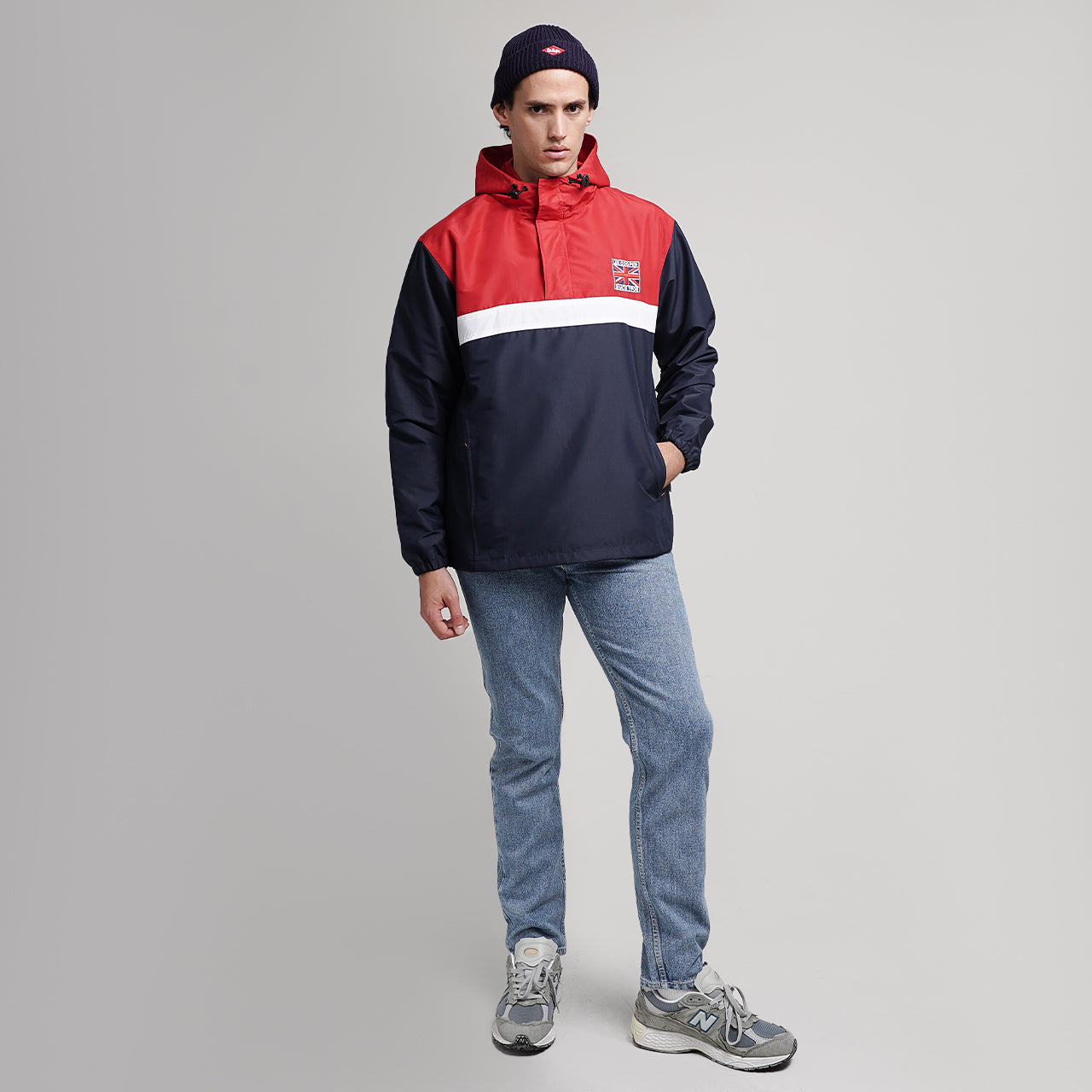 Lee Cooper Jacket Byron Red Navy