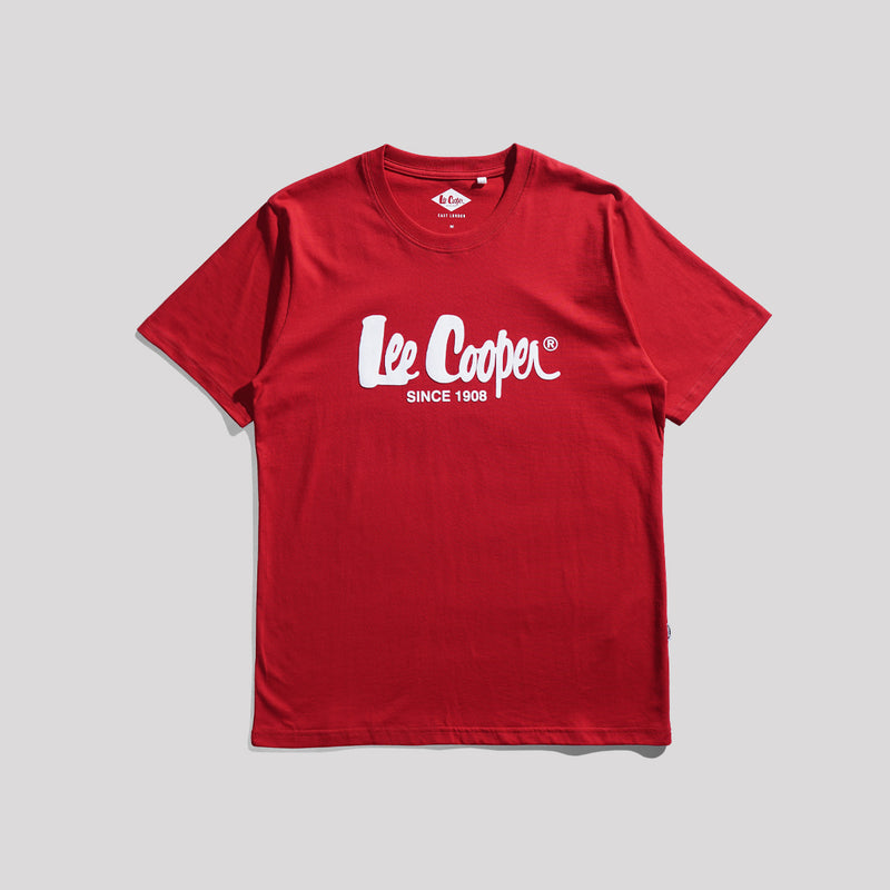 Lee Cooper T-Shirt Logo Type Red