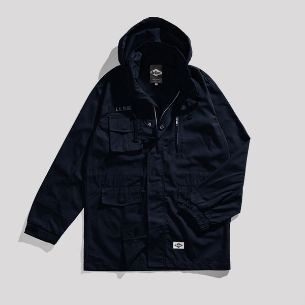 Lee Cooper Parka Jacket Lyndon Navy