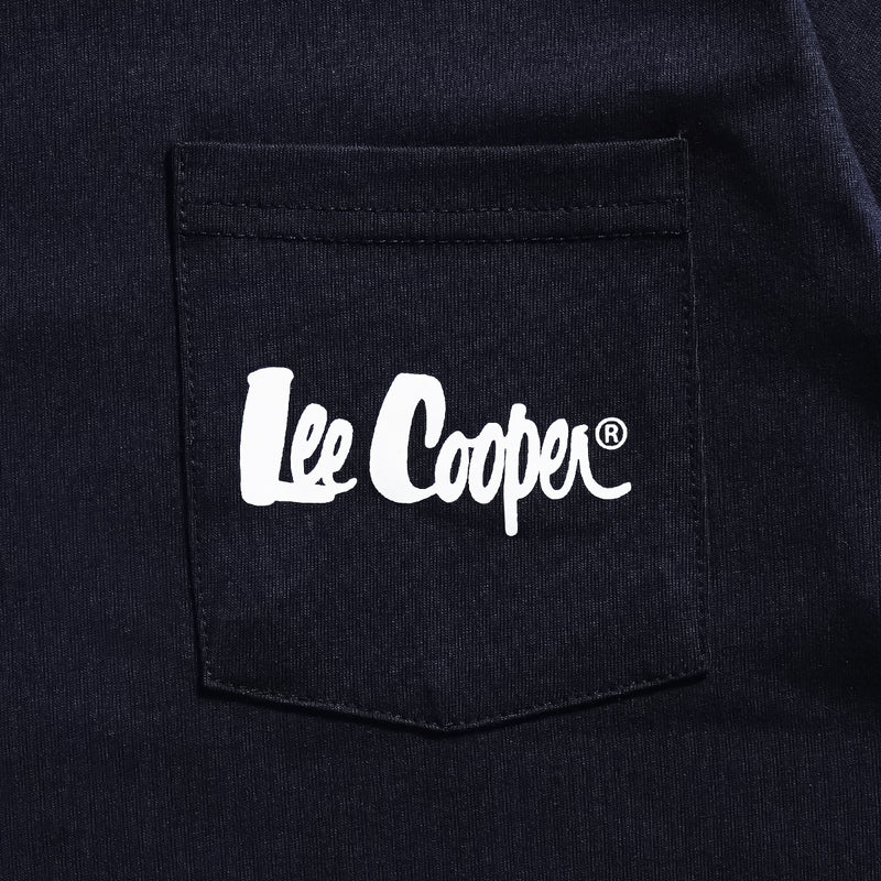 Lee Cooper T-Shirt Logo Type Pocket Navy