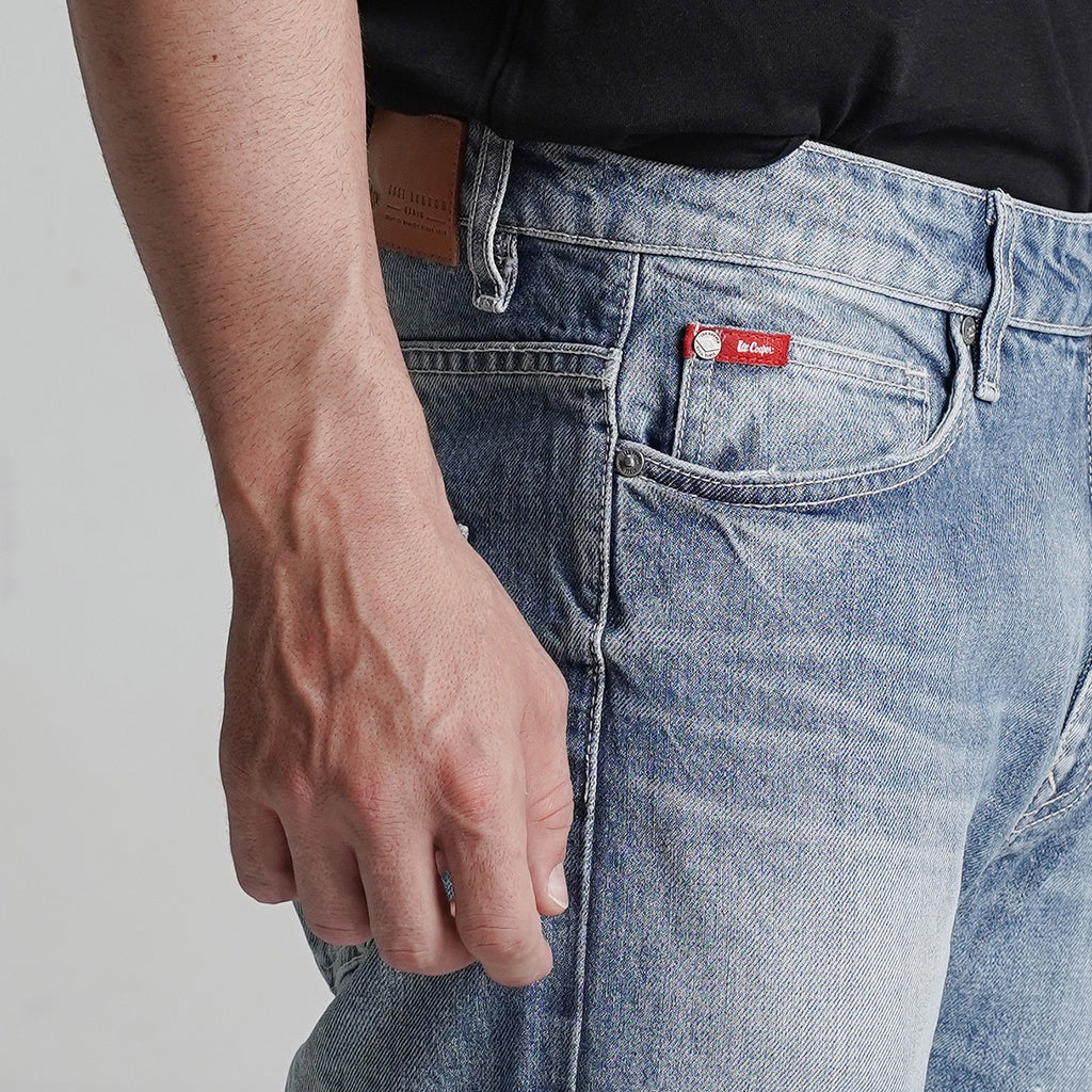 Lee Cooper Jeans Harry Repaired Light Blue 032240