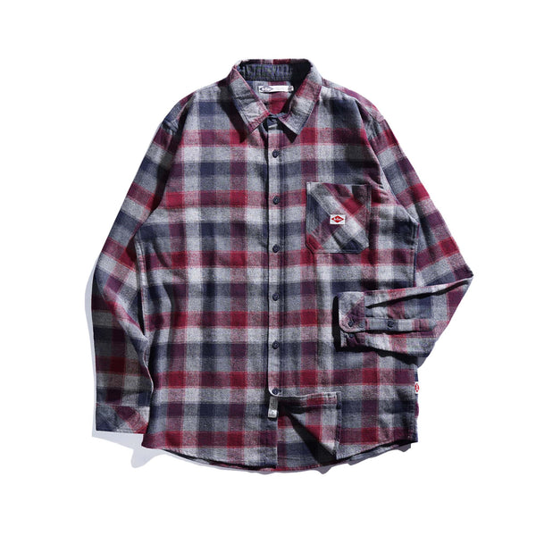 Lee Cooper Long Shirt Flannel Riley Red