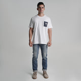 Lee Cooper T-shirt Stripe pocket White