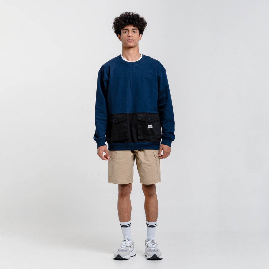 Lee cooper Sweatshirt Crewneck Cargo Pocket Navy
