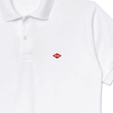 Lee Cooper Polo Shirt Basic Diamond Logo White