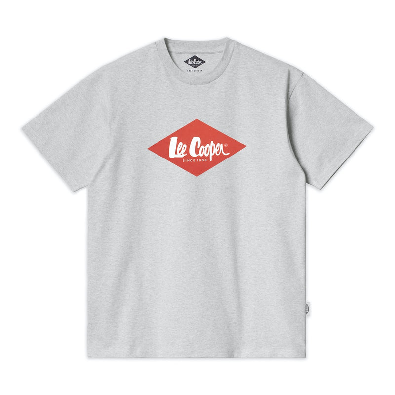 Lee Cooper T-shirt Logo Diamond Red Melange