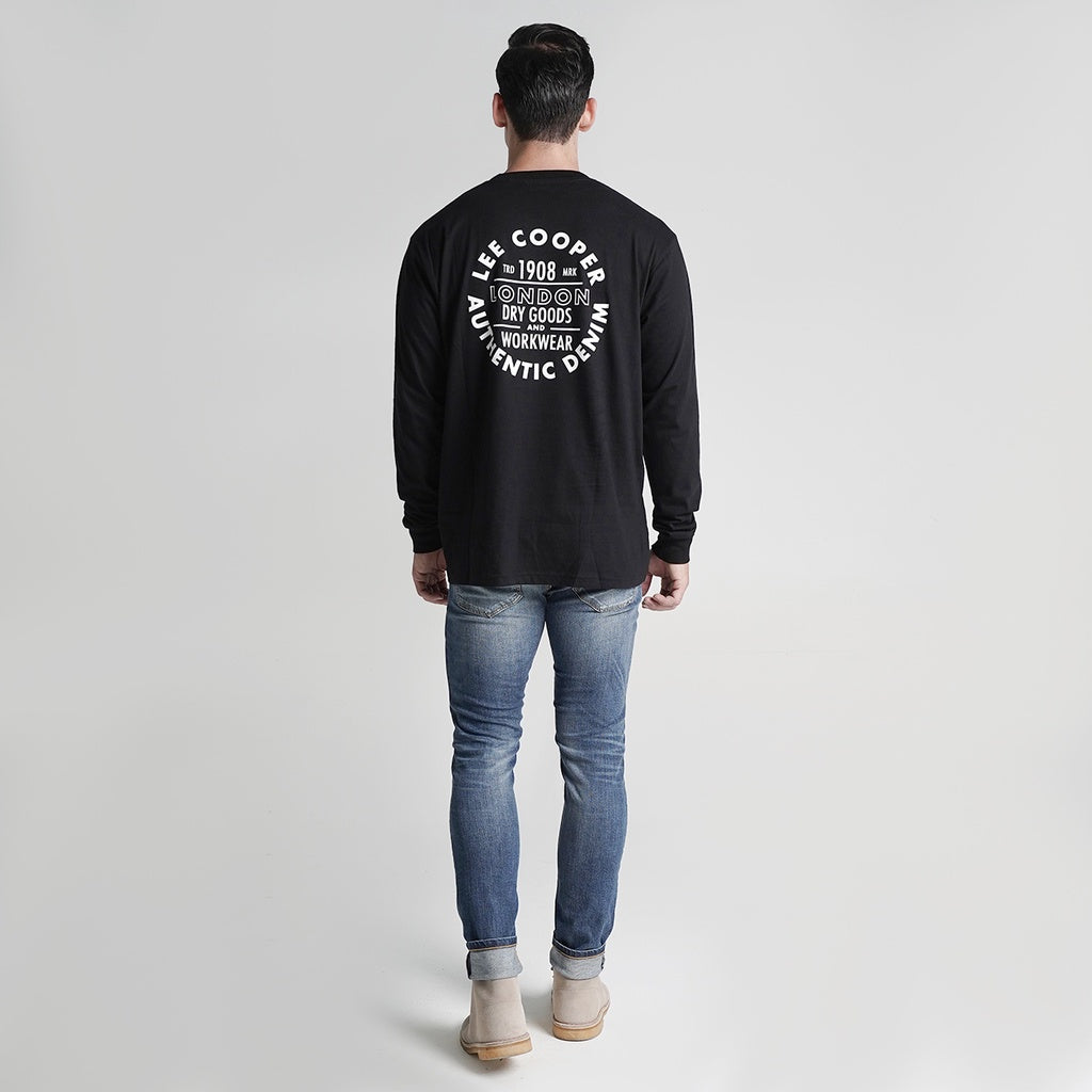 Lee Cooper Longsleeve T-shirt Dry Goods Black