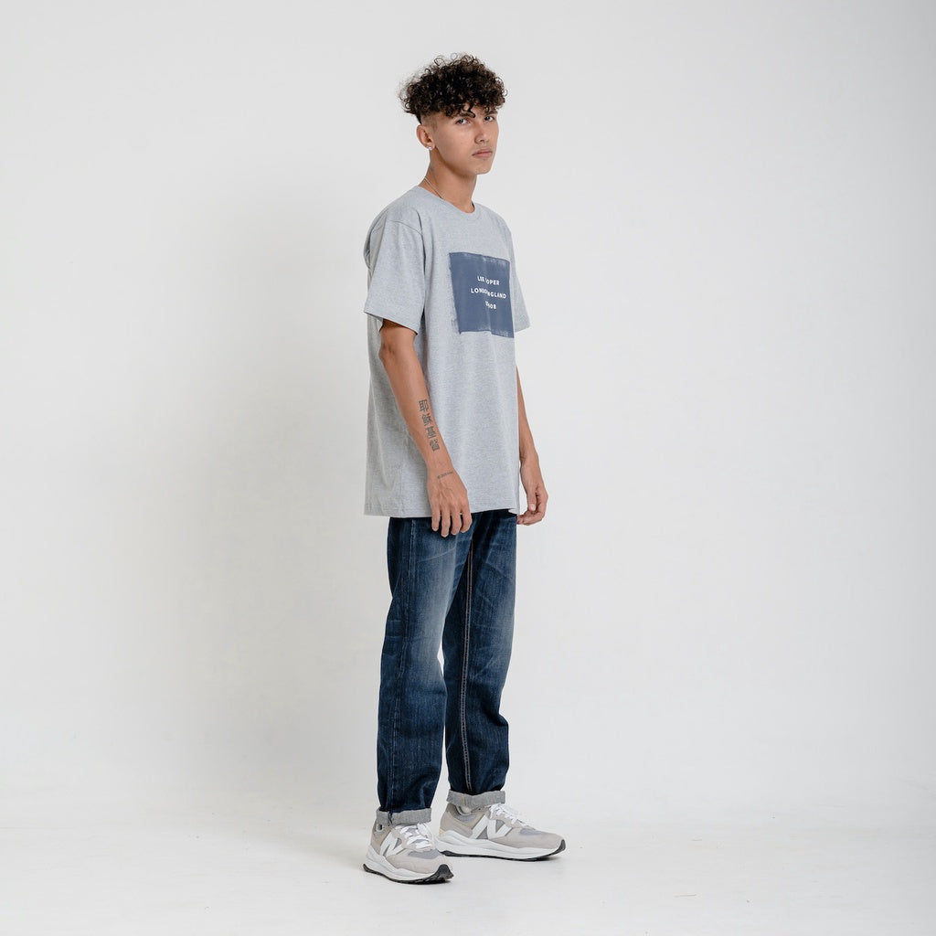 Lee Cooper T-shirt Distress Box Grey