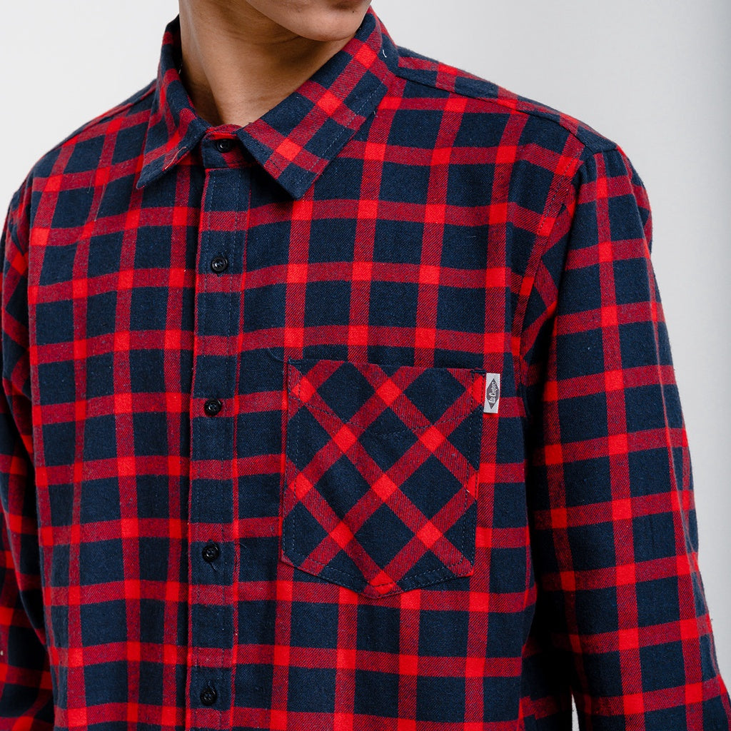 Lee Cooper-Flannel Shirt Callum Red