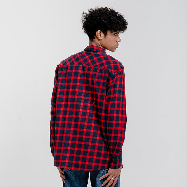 Lee Cooper-Flannel Shirt Callum Red