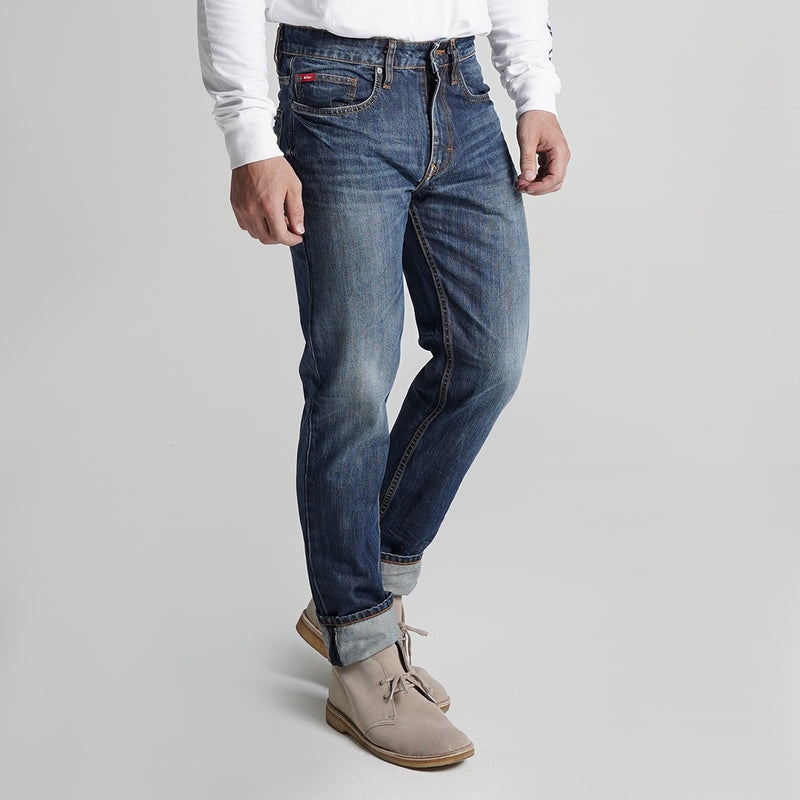 Lee Cooper Jeans Arthur Worn Medium Blue 0322024