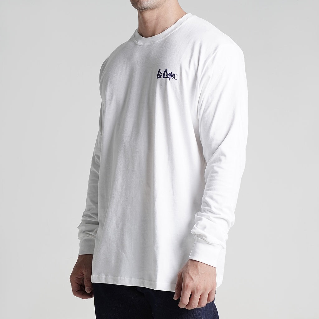 Lee Cooper Longsleeve T-shirt Logotype White