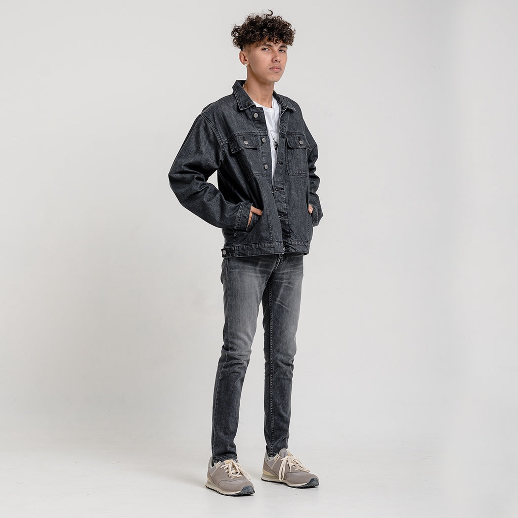 Lee cooper Trucker Jacket Denim Classic Dark Black