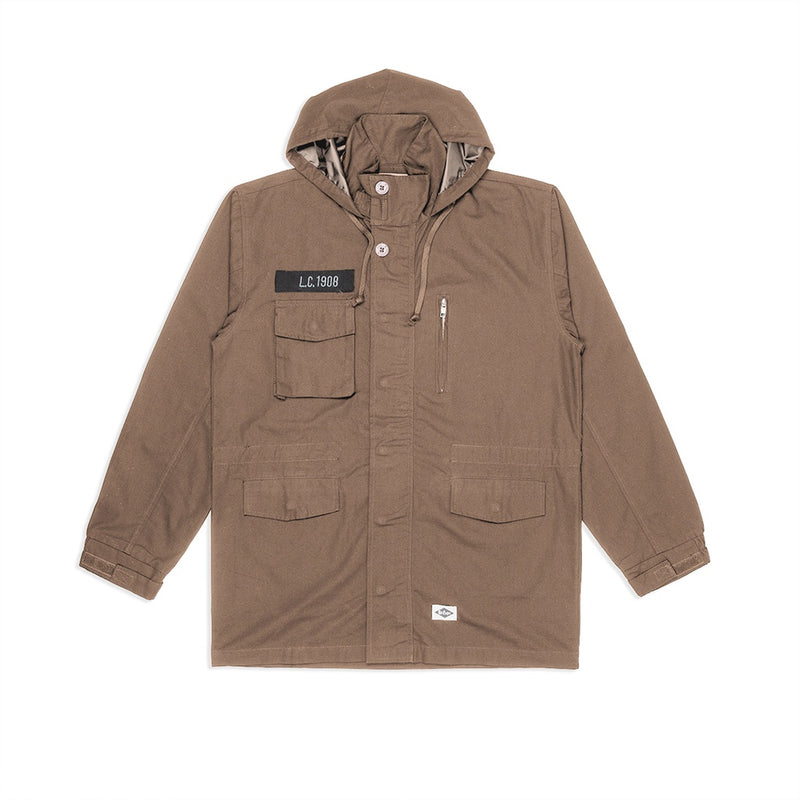 Lee Cooper Parka Jacket Lyndon Khaki