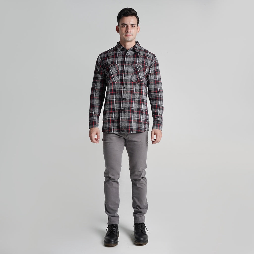 Lee Cooper  Flannel Shirt RHYS Red
