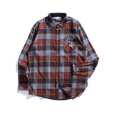 Lee Cooper Long Shirt Flannel Riley Orange