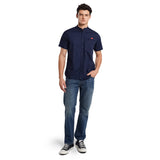 Lee Cooper Short Shirt Leighton Blue