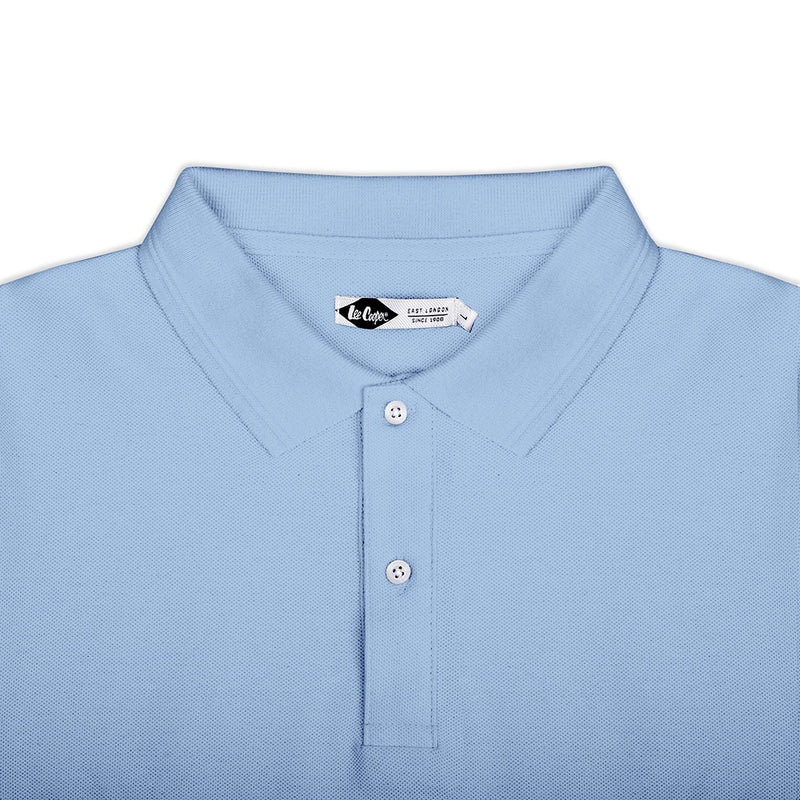 Lee Cooper Polo Shirt Pocket light  Blue