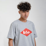 Lee Cooper T-shirt Logo Diamond Red Melange