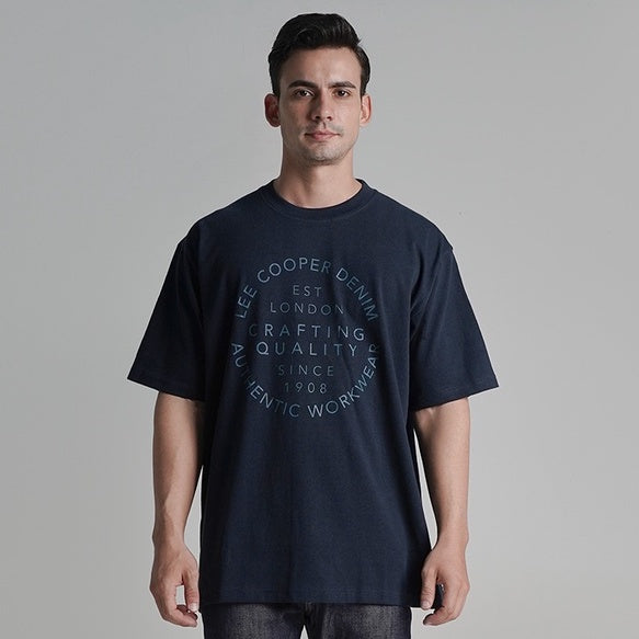 Lee Cooper T-Shirt Oversized Crafting Quality Navy