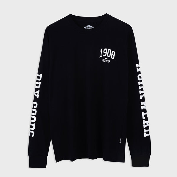 Lee cooper Longsleeve 1908 Tee Black