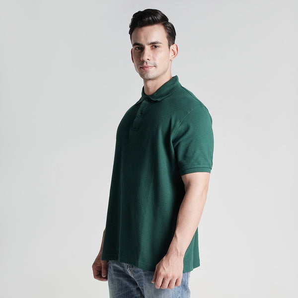 Lee Cooper Polo Shirt Logo Circular Emerald Green