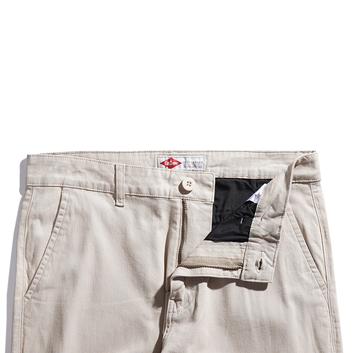 Lee Cooper Slim Fit Long Chino Logan Khaki