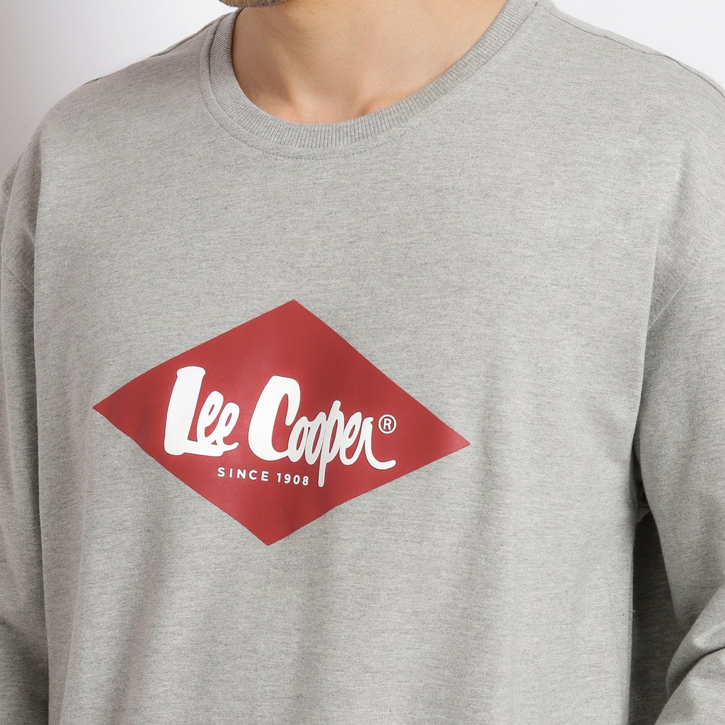 Lee Cooper Red Diamond Sweater Melange