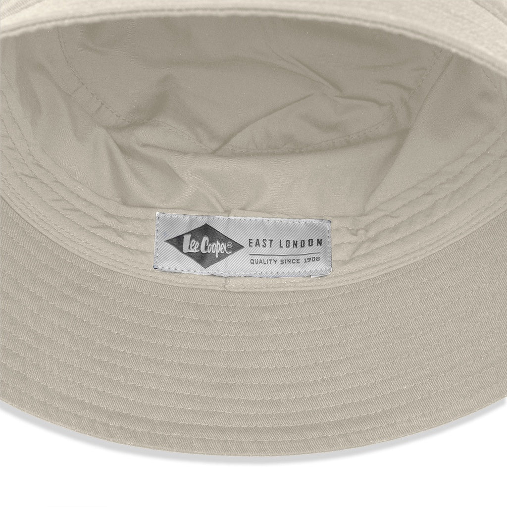 Lee Cooper Hat Bucket Logotype Cream