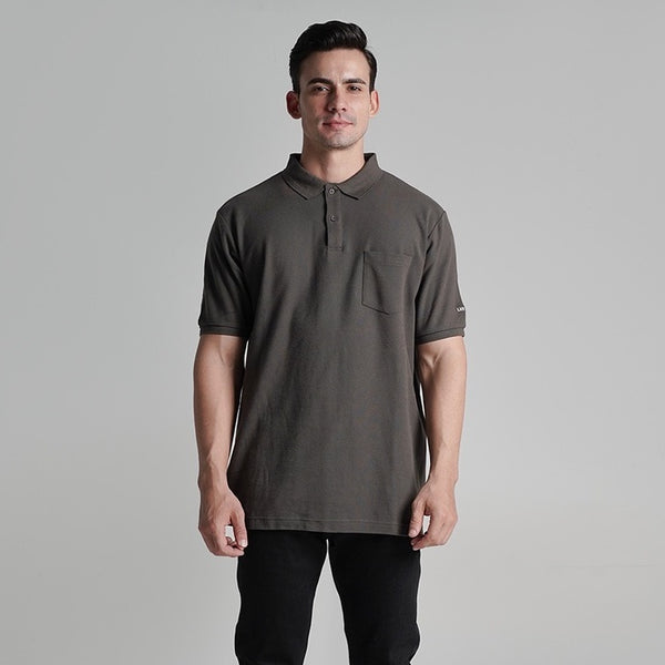 Lee Cooper Polo Shirt Pocket Dark Grey