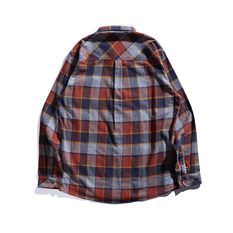 Lee Cooper Long Shirt Flannel Riley Orange