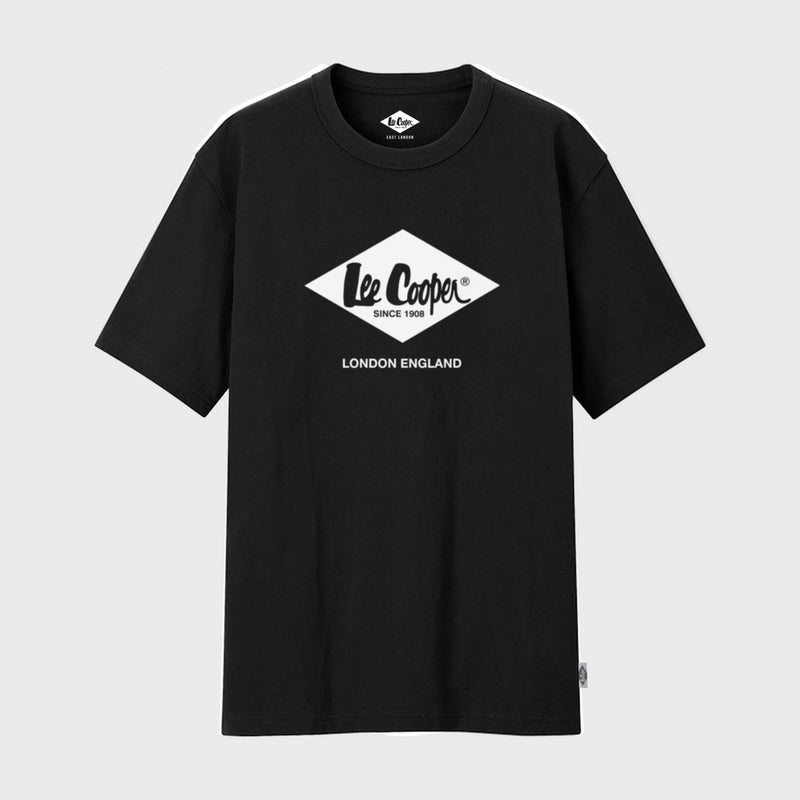 Lee Cooper T-shirt Logo Diamond White Black
