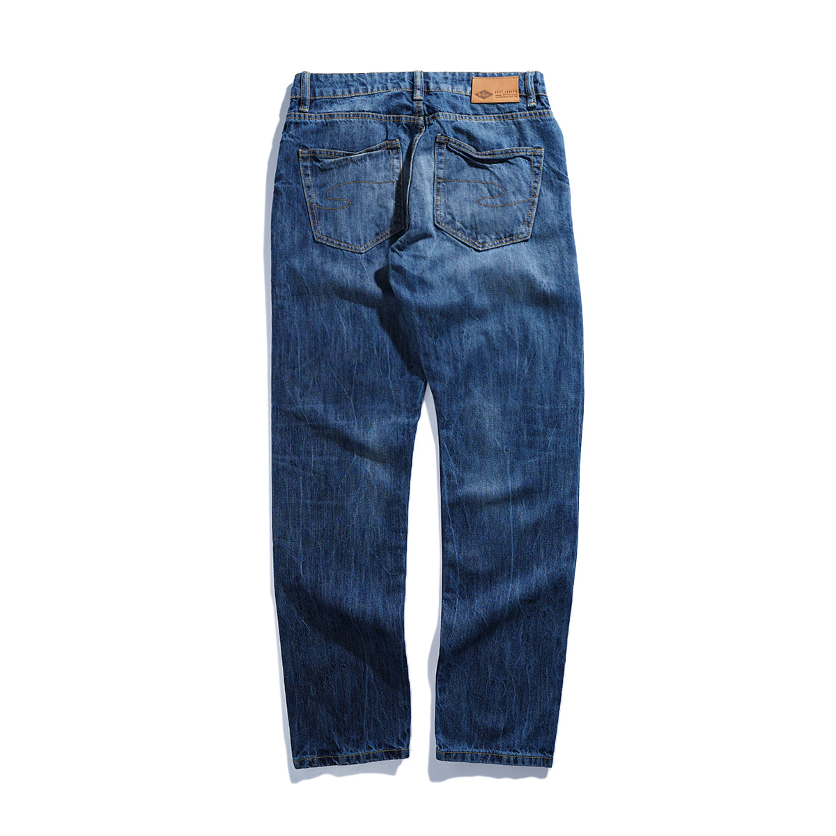 Lee Cooper Tapered Fit Jeans Arthur Ripped Medium Blue