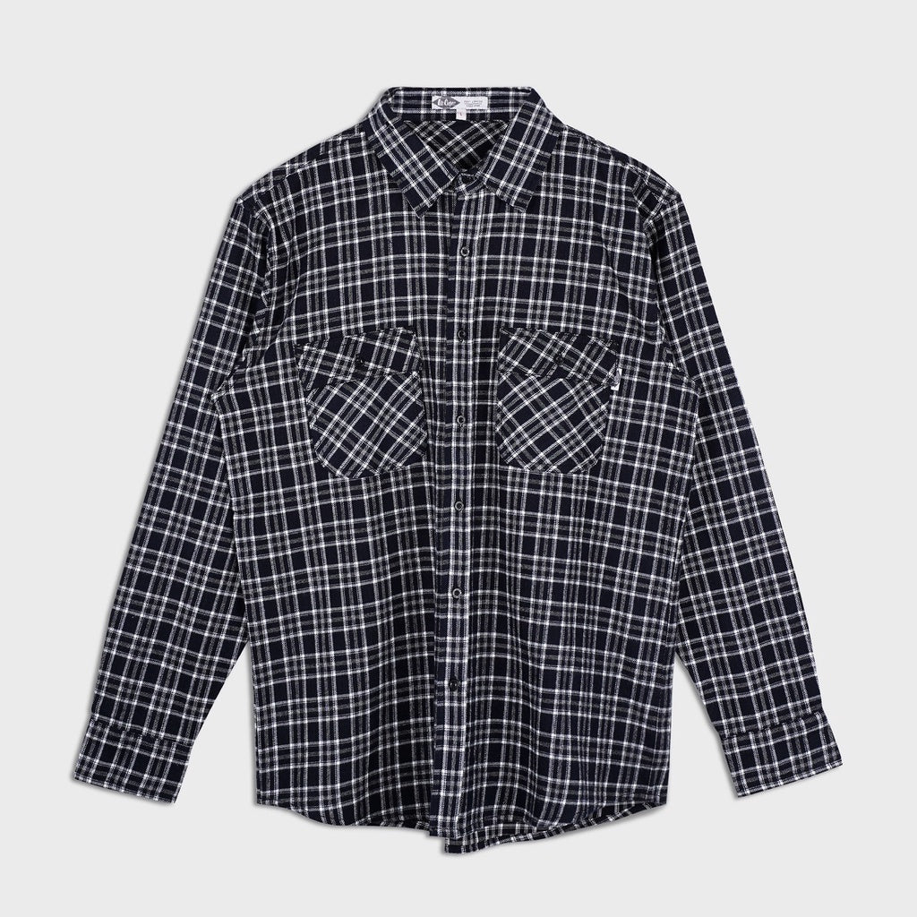 Lee Cooper Flannel Shirt Ethan Black