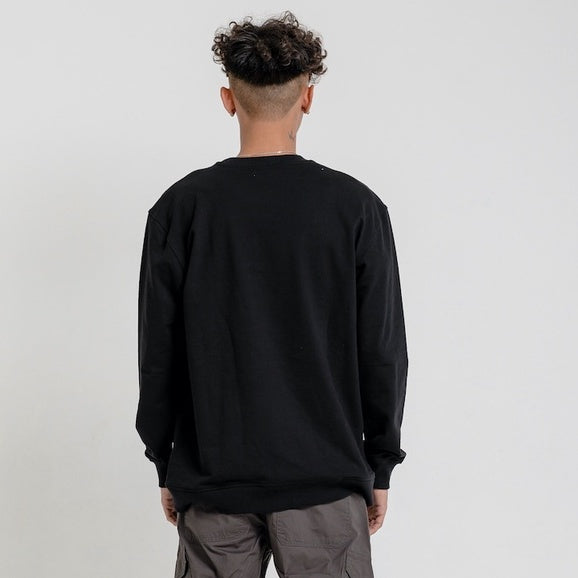 Lee Cooper Crewneck -Sweartshirt Logo Type Black