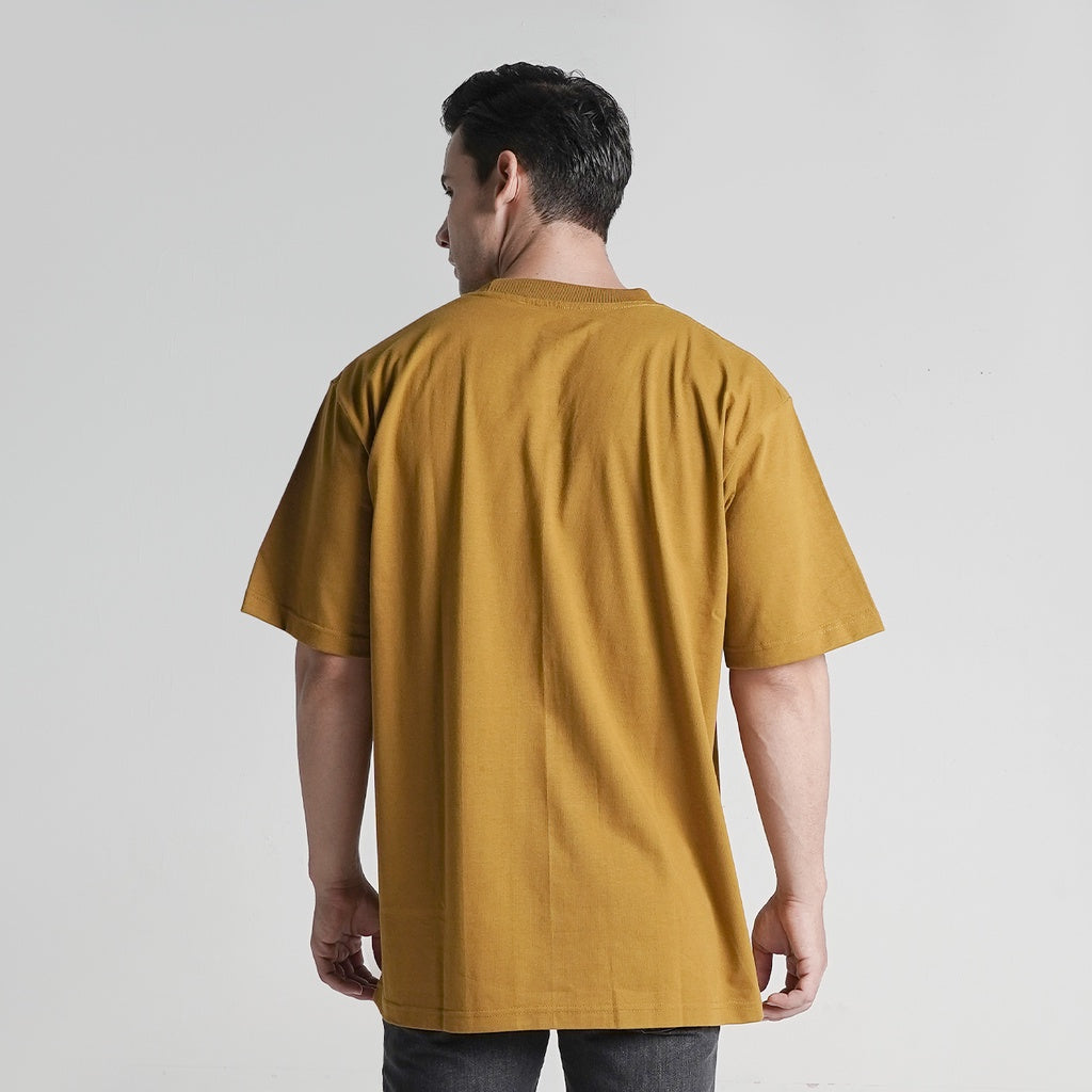Lee Cooper T-shirt Oversized Crafting Quality Mustard