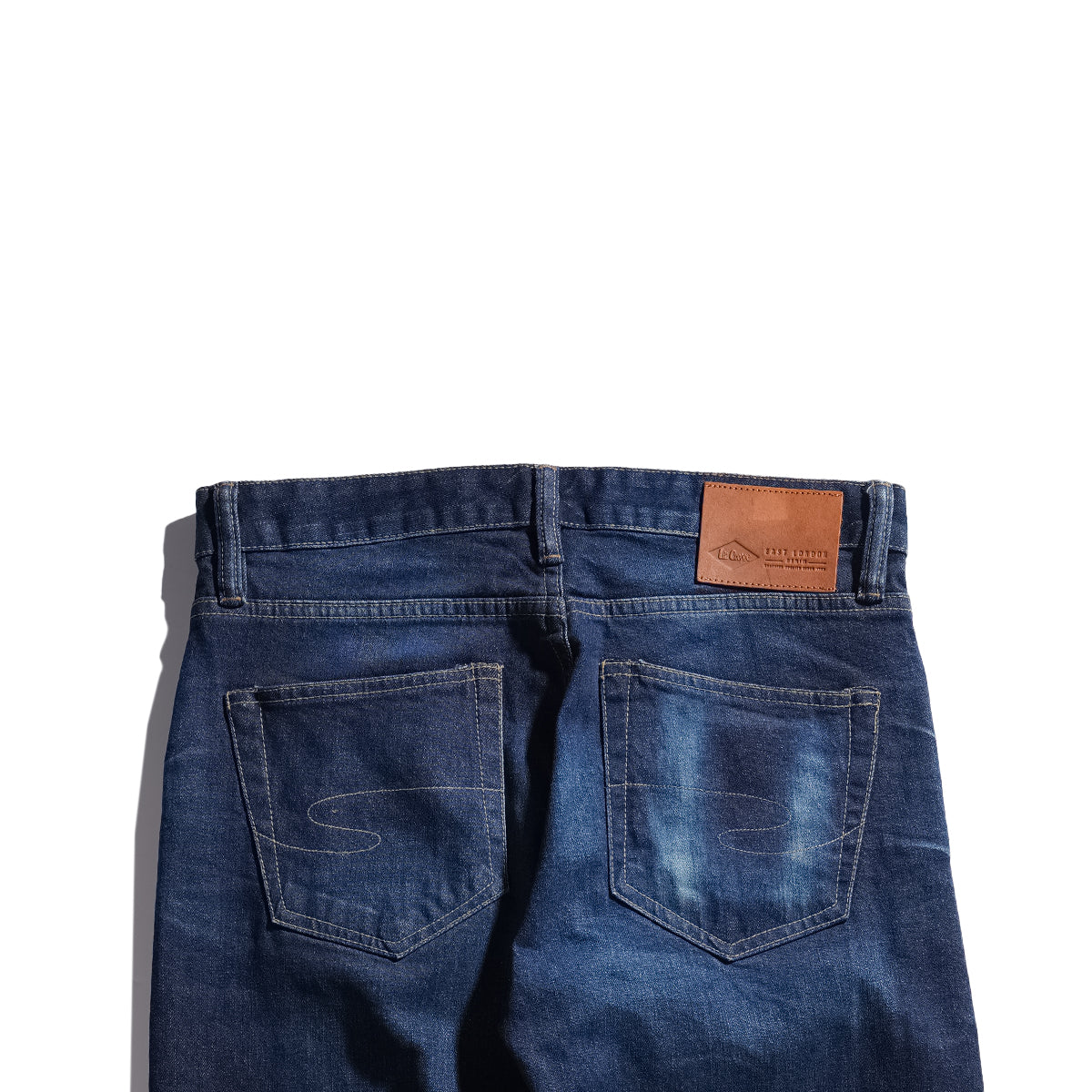 Lee Cooper Straight Fit Jeans Selvedge Harry Repaired Dark Blue