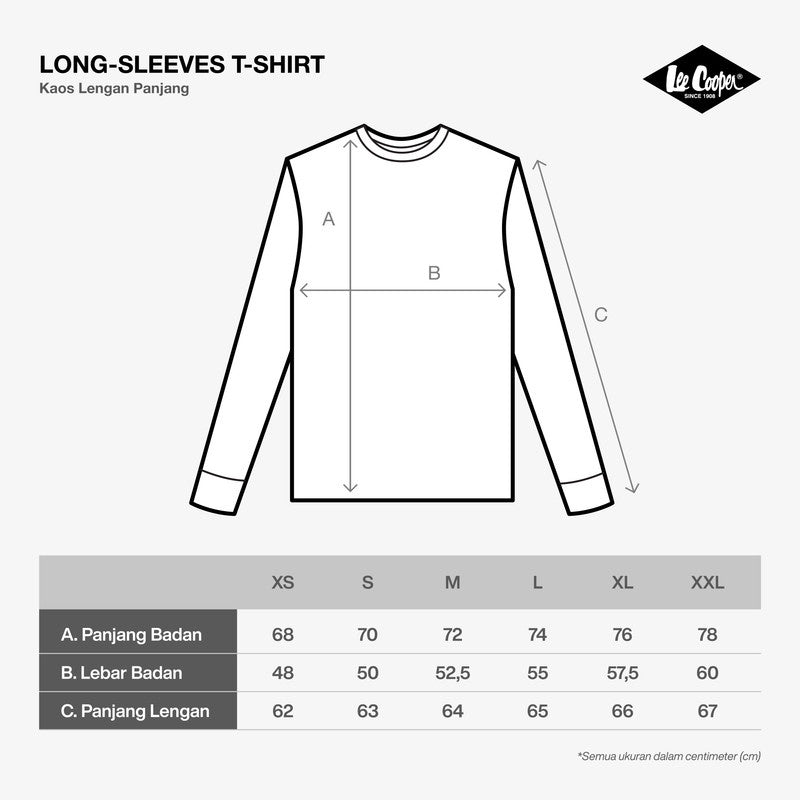 Lee Cooper Longsleeve T-shirt Stripe Pocket Navy