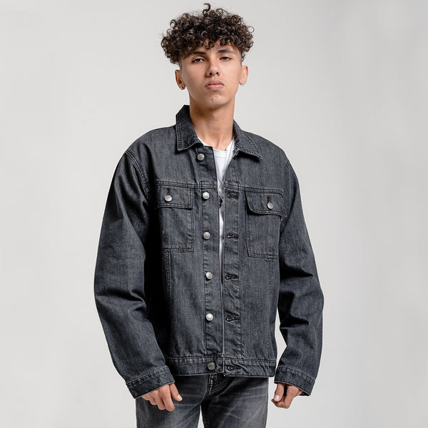 Lee cooper Trucker Jacket Denim Classic Dark Black