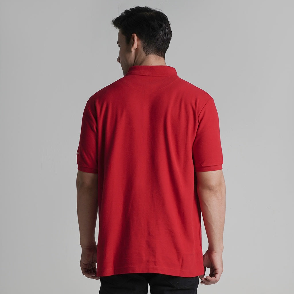 Lee Cooper Polo Shirt Pocket Red