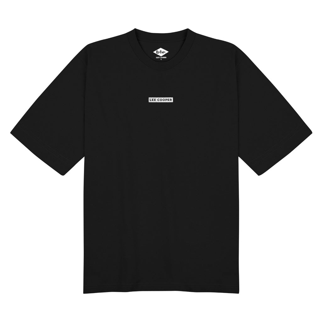 Lee Cooper T-shirt Oversized Box Logo Loose Black