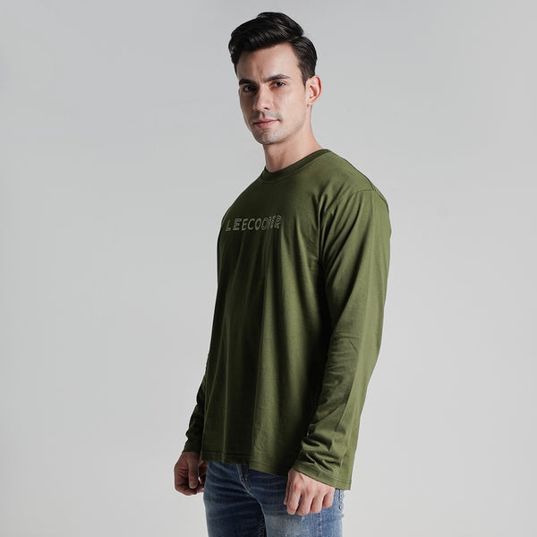 Lee Cooper Longsleeve T-shirt Green Future Green Army