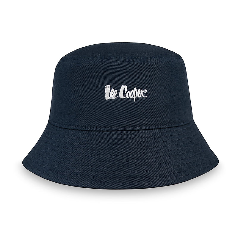 Lee Cooper Hat Bucket Logotype Navy