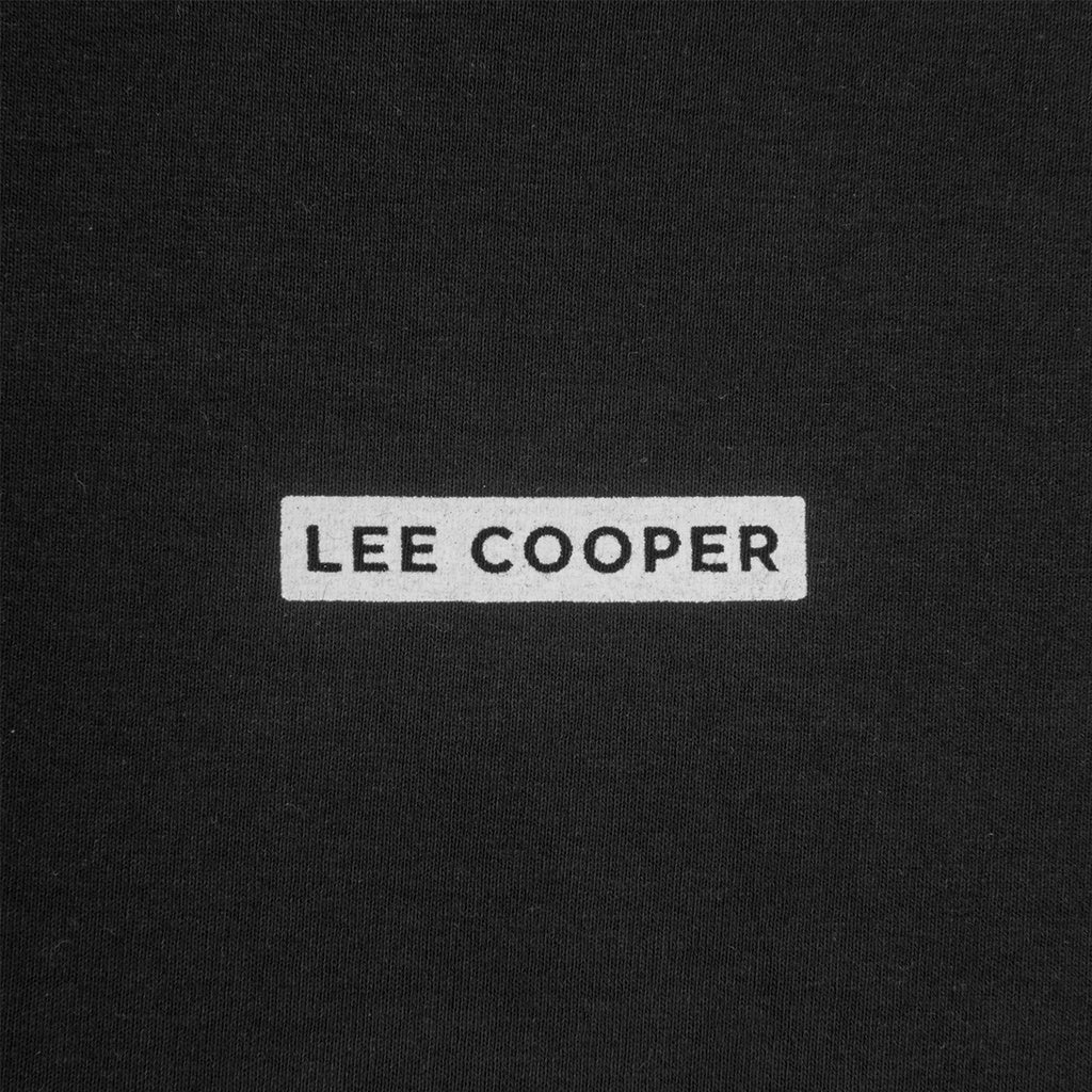 Lee Cooper T-shirt Oversized Box Logo Loose Black