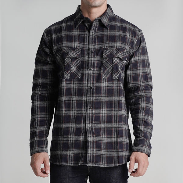 Lee Cooper Flannel Kyle Dark Brown