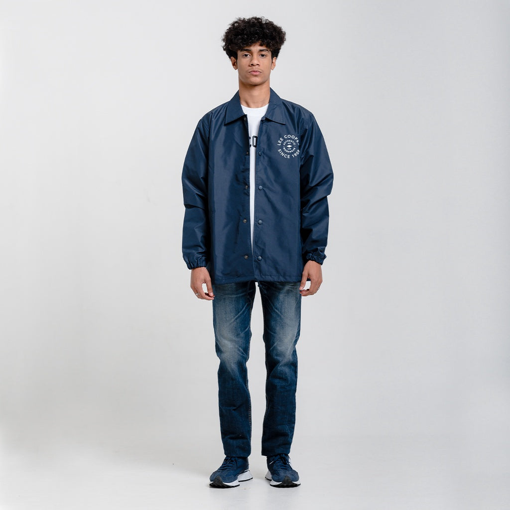 Lee Cooper Coach Jacket Singular Navy