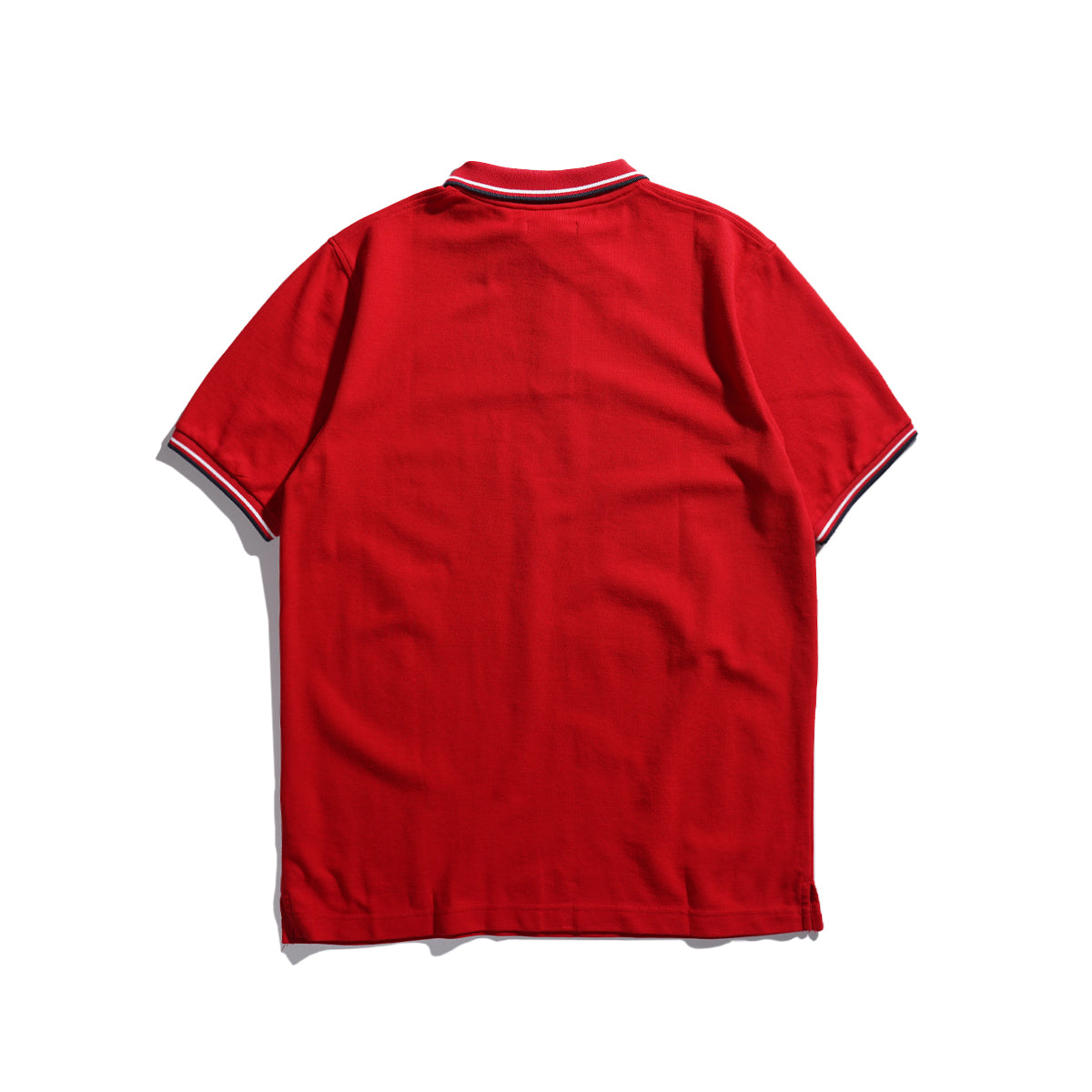 Lee Cooper Polo Shirt Stripe Diamond Logo Red